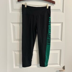 Victoria’s Secret VSX Sport Leggings  Black Green Size S